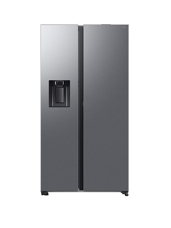 Samsung Series 8 On-device Bixby RS80F66KBTEU Wifi Connected Plumbed Total No Frost American Fridge Freezer - Silver - B Rated